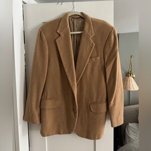 Vintage Oversized Boyfriend Blazer, Camel Color